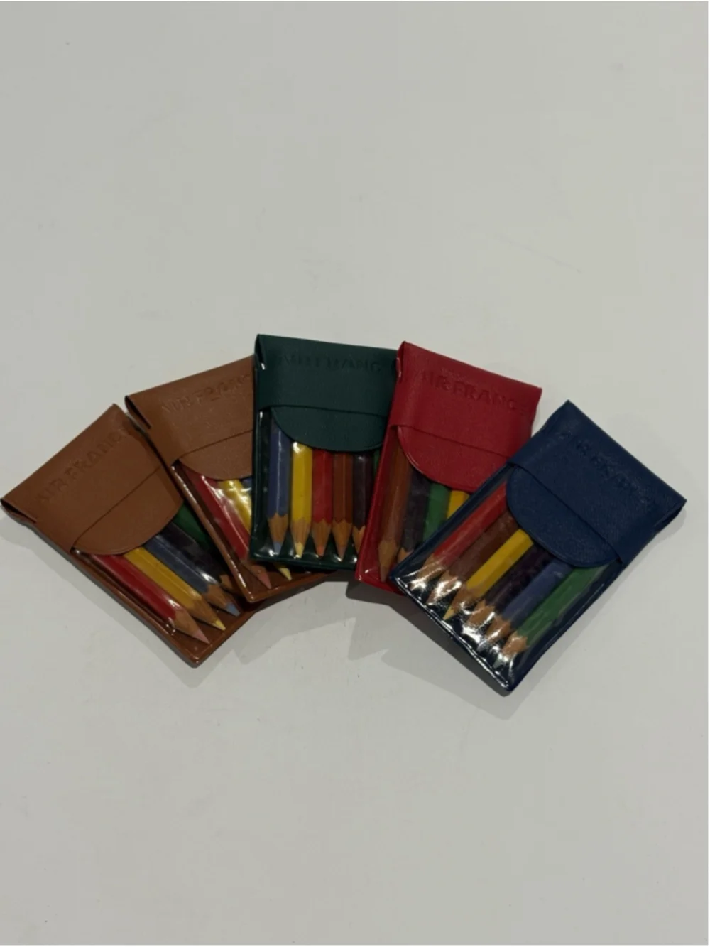 Vintage Air France Colored Pencil Sets Lot of 5 Airline Amenity Kit Souvenir